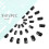 Black Press On False Nails Square Fake Nails Medium Glossy Acrylic Full Cover False Nails 7