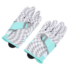 Cyan Football Gloves Silicone Non-Slip Breathable, Adjustable, Soft