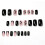 Black-snake Pattern Press On Nail Wearable False Nails Full Cover False Nails 1