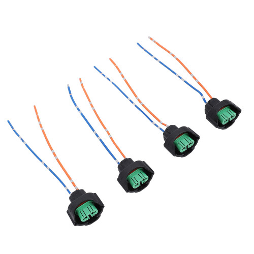 4pcs H11 H8 H9 Headlight Socket Wiring Harness DC12-24V Adapter 1
