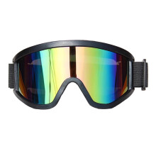Off-Road MX Helmet Goggles - Windproof Motorcycle Dust Proof MTB Goggles for Skiing and Downhill Protection, Black