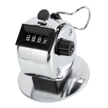Clicker Counter Metal Handheld 4-Digit Display Pitch Counter for Baseball Coaching and Sports Counting Device