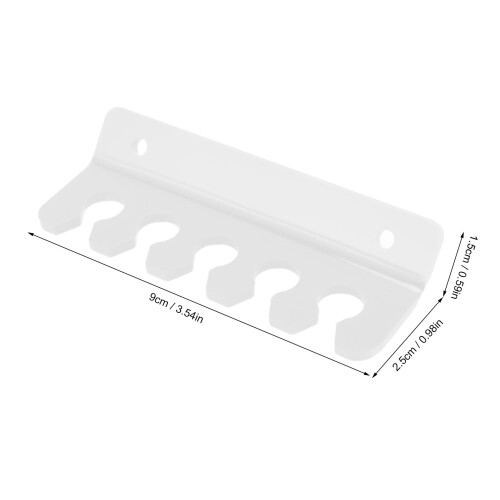 4 piezas de clips para cables, con 5 ranuras, transparentes. 1