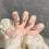 Milky White Graffiti False Nails Bright Colors No Color Fading False Nails 14