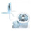 USB Charging Folding Fan Portable Night Light Small Fan Desktop Mini Small Fan 16
