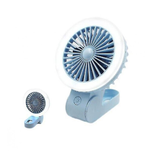 USB Charging Folding Fan Portable Night Light Small Fan Desktop Mini Small Fan