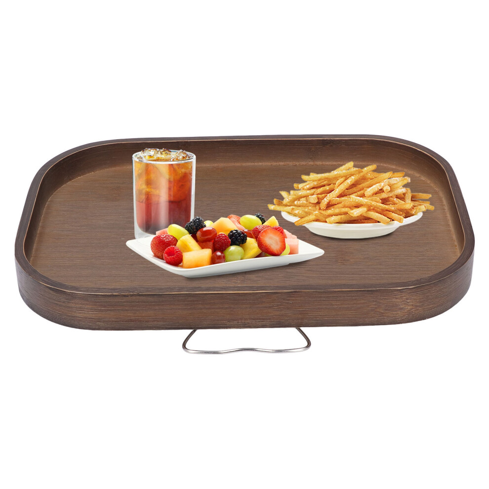 Portable Pine Wood Couch Arm Tray â Multi-Use Non-Slip Sofa Handle Organizer