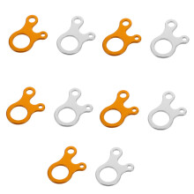 Aluminum Alloy Tent Rope Tensioners 10pcs Adjustable Wind Rope Adjusters for Camping Hiking Durable Easy Fixation