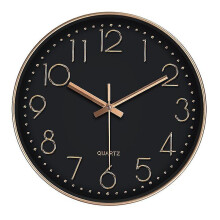 Bn-wall Clock Silent No Tick Wall Clock 12 Inch Modern Quartz Design Decoration Int