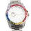 Colorful Automatic Mechanical Watch 43.5mm Silver Steel Strap 14