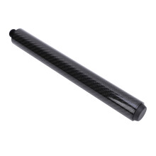 Extenseur de queue de billard en fibre de carbone noire de 10 po avec pare-chocs