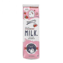 3Colors Cartoon Milk Stationery Bag Waterproof PU Large Capacity Pencil Case Storage Bag