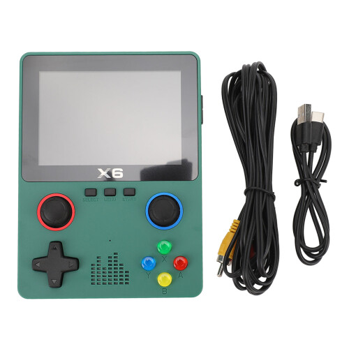 Handheld Retro Game Console 32G 3.5in IPS Green for Adults 1