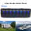 8 Gang Marine Boat Rocker Switch Panel, 12V/24V 8