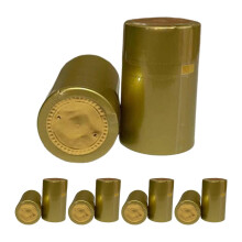 100Pcs Gold Wine Bottle Sealing Wraps for Professional Use, Durable Self-Adhesive Foil Labels, 3.5x4.5 Inches