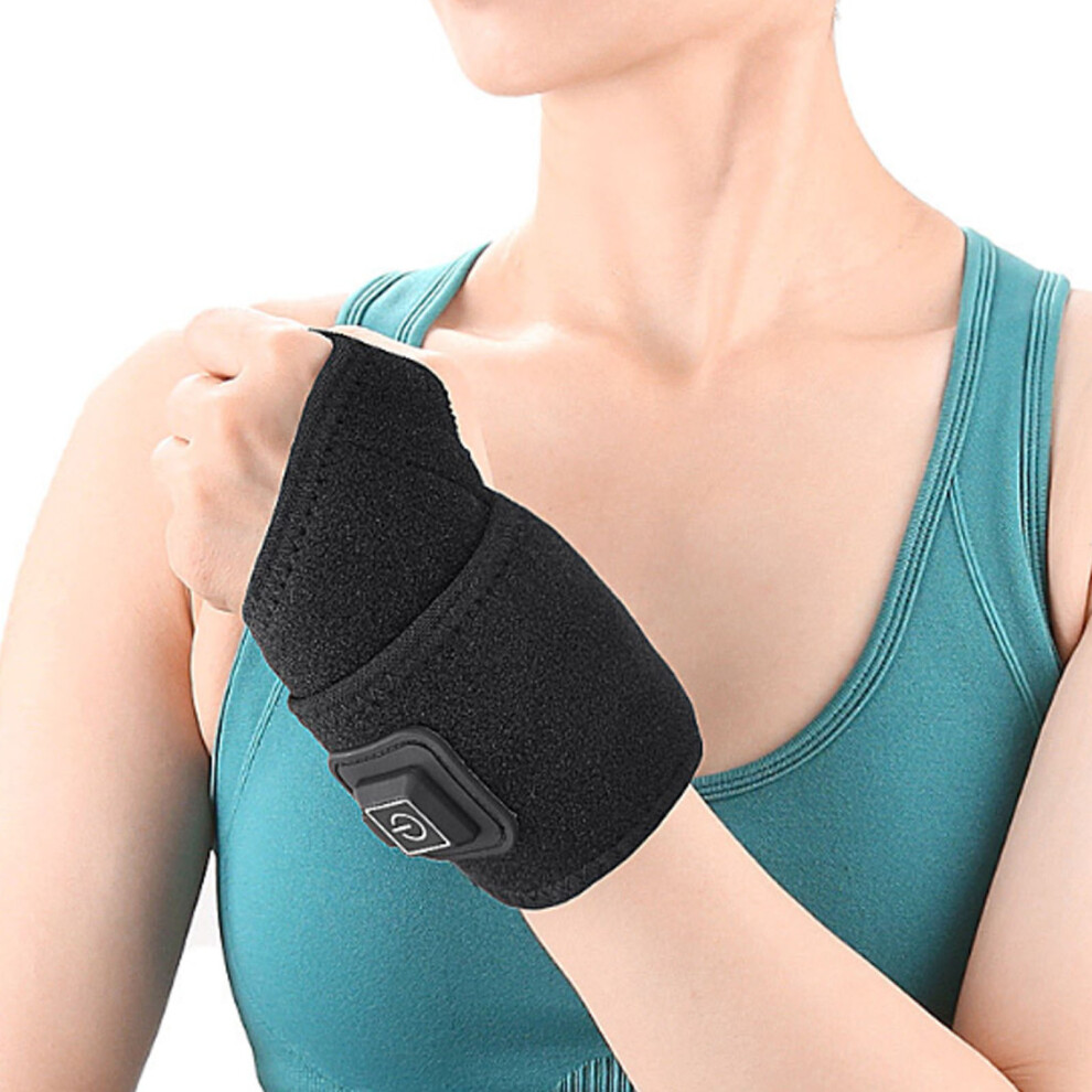 Heated Wrist Brace USB - 3 Temp Adjustable Wrap for Elbows, Hands & Ankles