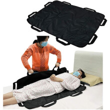 Patient Transfer Board for Obese and Elderly, Positioning Pad Draw Sheet Lift for Incontinent Patients, Black