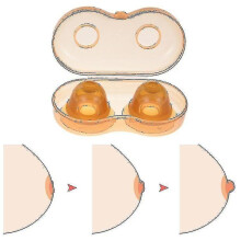 Silicone Nipple Corrector for Inverted Nipple Flat Suction Device for Breastfeeding