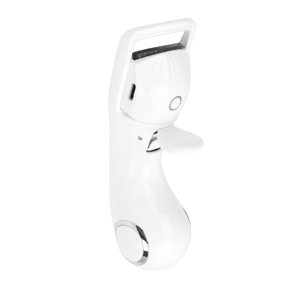 White Heated Eyelash Curler, 3 Levels, Usb Rechargeable,