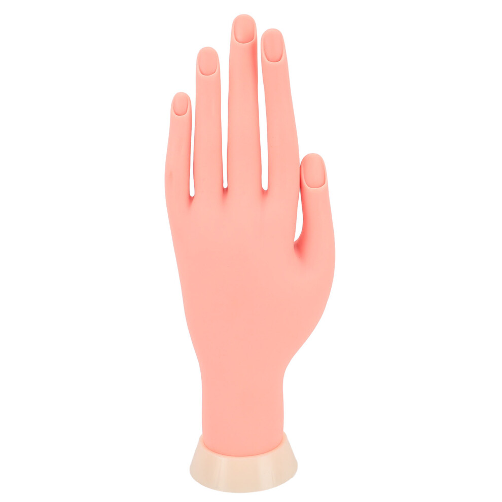 Flexible Rubber Nail Practice Hand 8.2x24cm for Manicure & Nail Art
