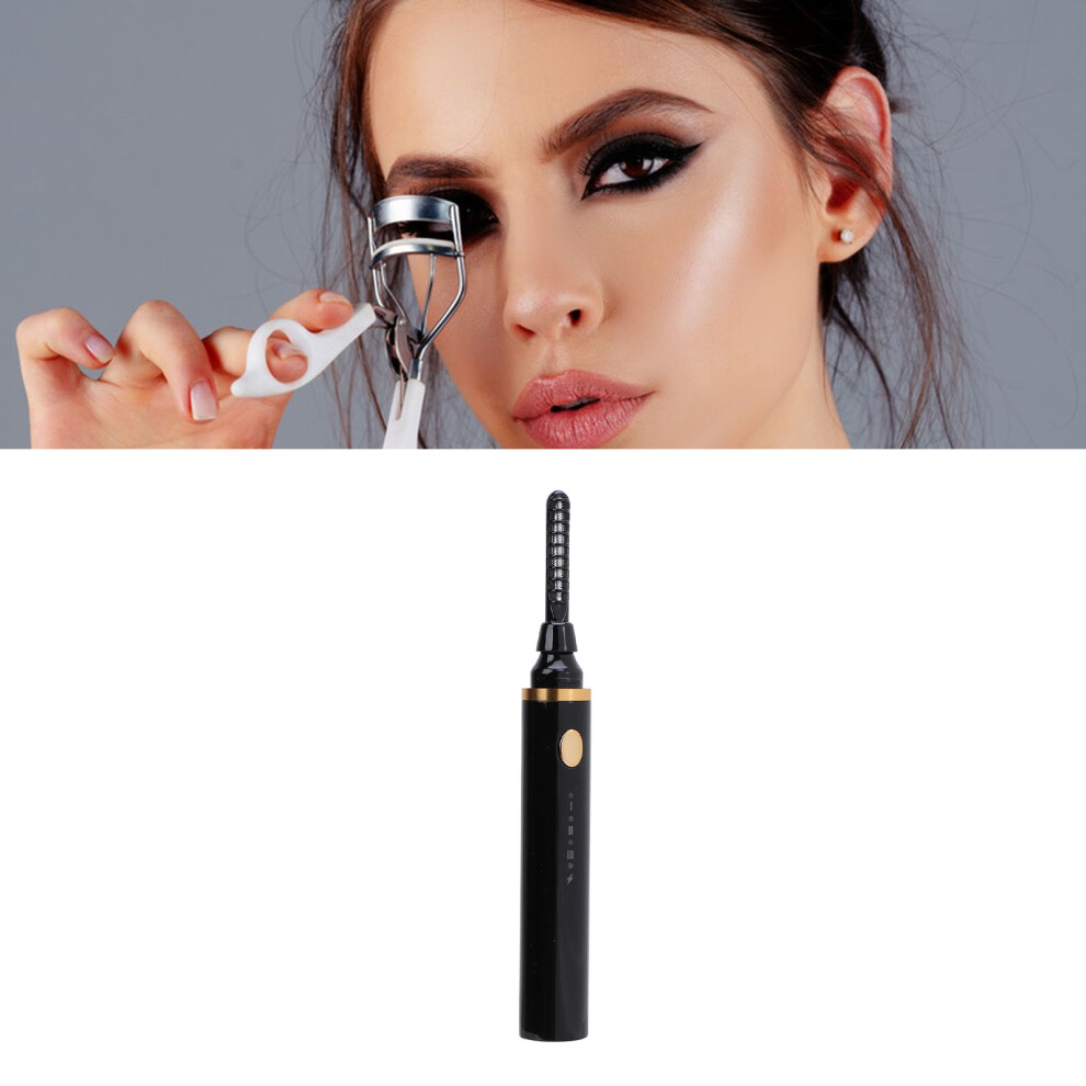 Rechargeable Electric Eyelash Curler, Smart Temp, Mini Black