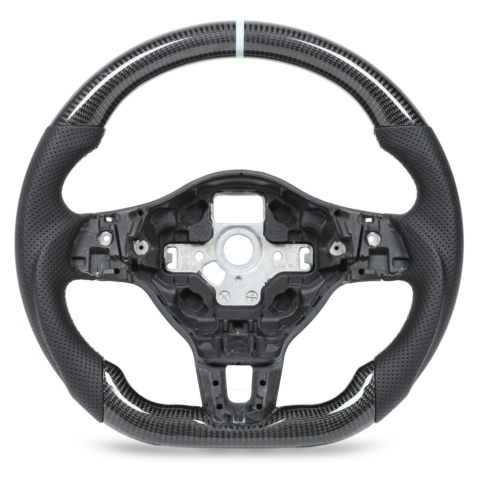 Carbon Fiber Racing Steering Wheel Perforated Grey 8320539901909