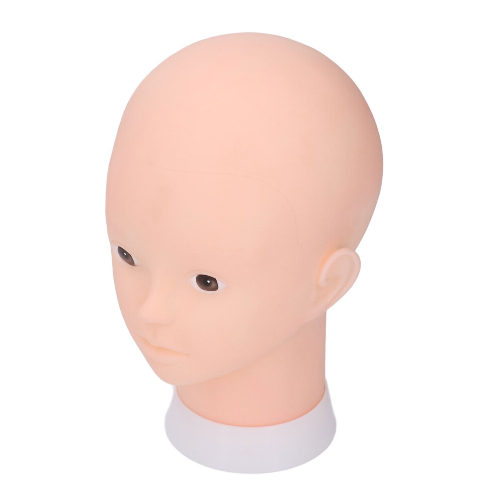 Bald PVC Mannequin Head for Makeup, Hair & Display, 53cm Circumference