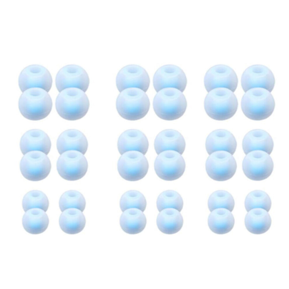 Quality Earphone Replacement Eartips Ear Tips-White And Blue 7732000089350