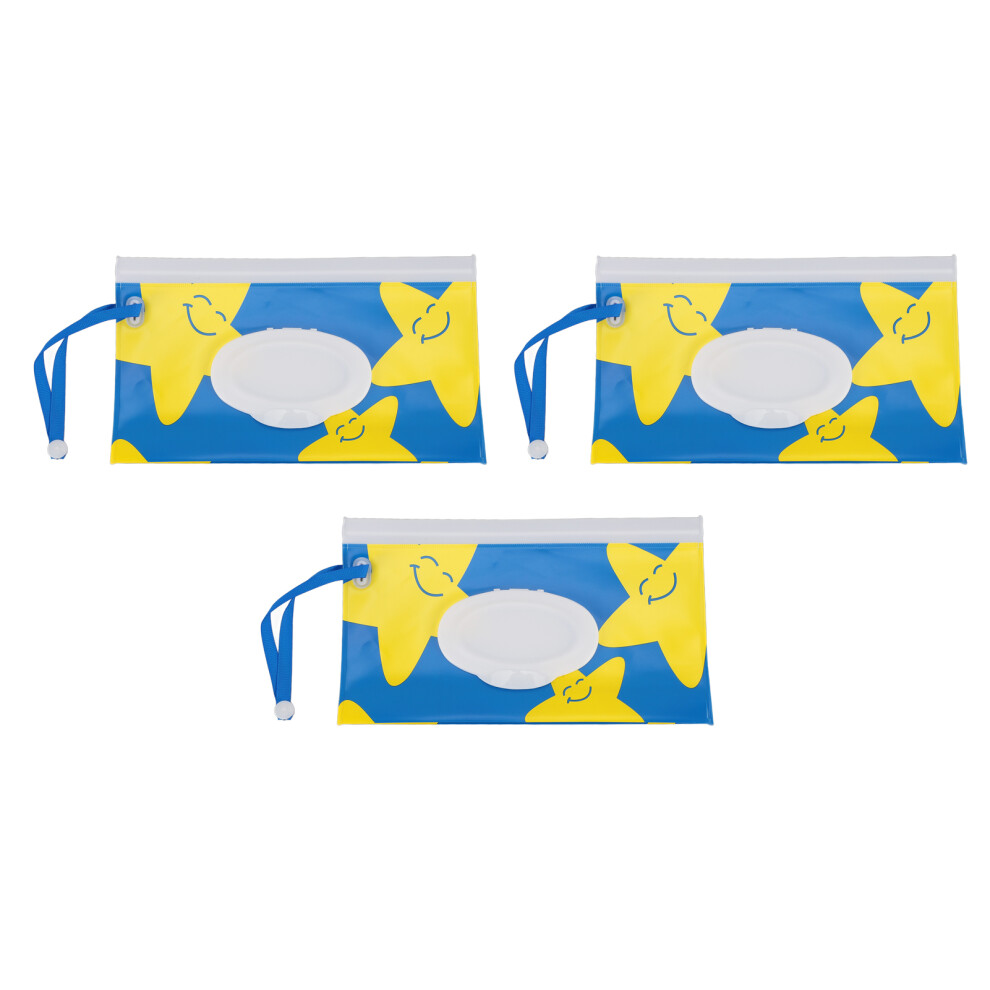 3pcs EVA Travel Baby Wipe Holders, Refillable Dispenser for Outdoor Use