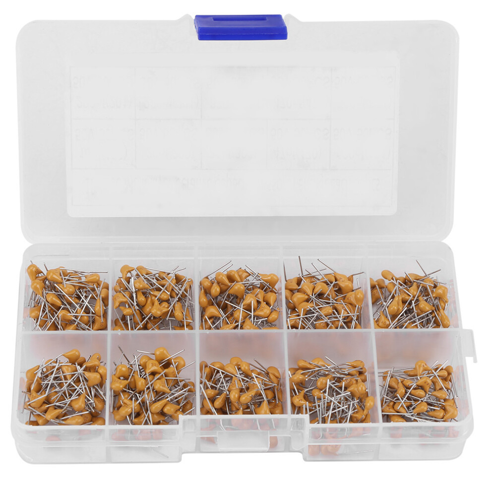 500pcs 10 Values 50V 10PF-680PF Monolithic Ceramic
