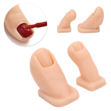 Modelo de dedo de silicona para práctica de arte de uñas