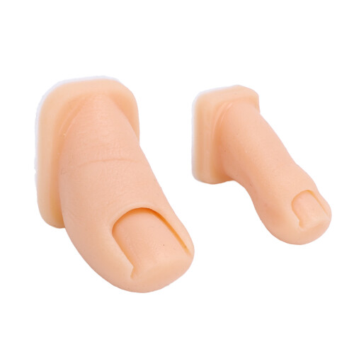 Modelo de dedo de silicona para práctica de arte de uñas 1