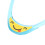 Correttore di postura per bambini: collare cervicale in ABS blu 7