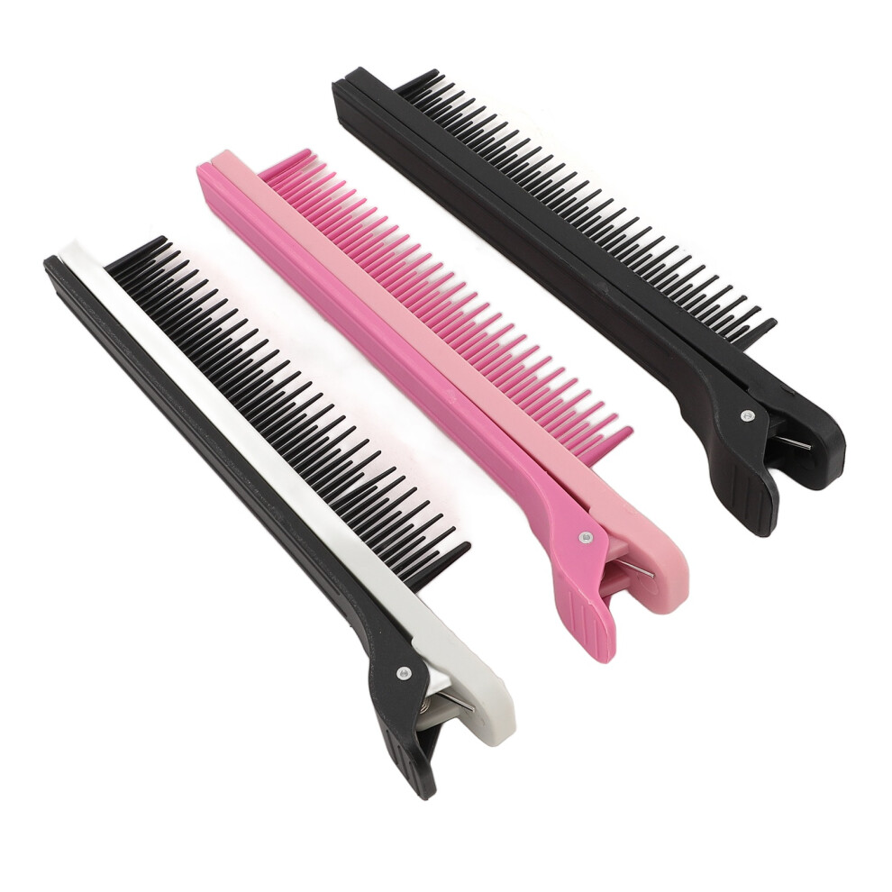 3pcs Plastic Teasing Clip Comb for Hair Styling & Color Highlights