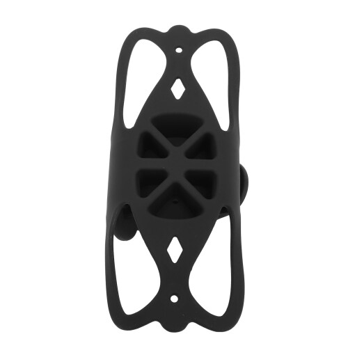 Supporto universale per telefono da manubrio in silicone, nero 1