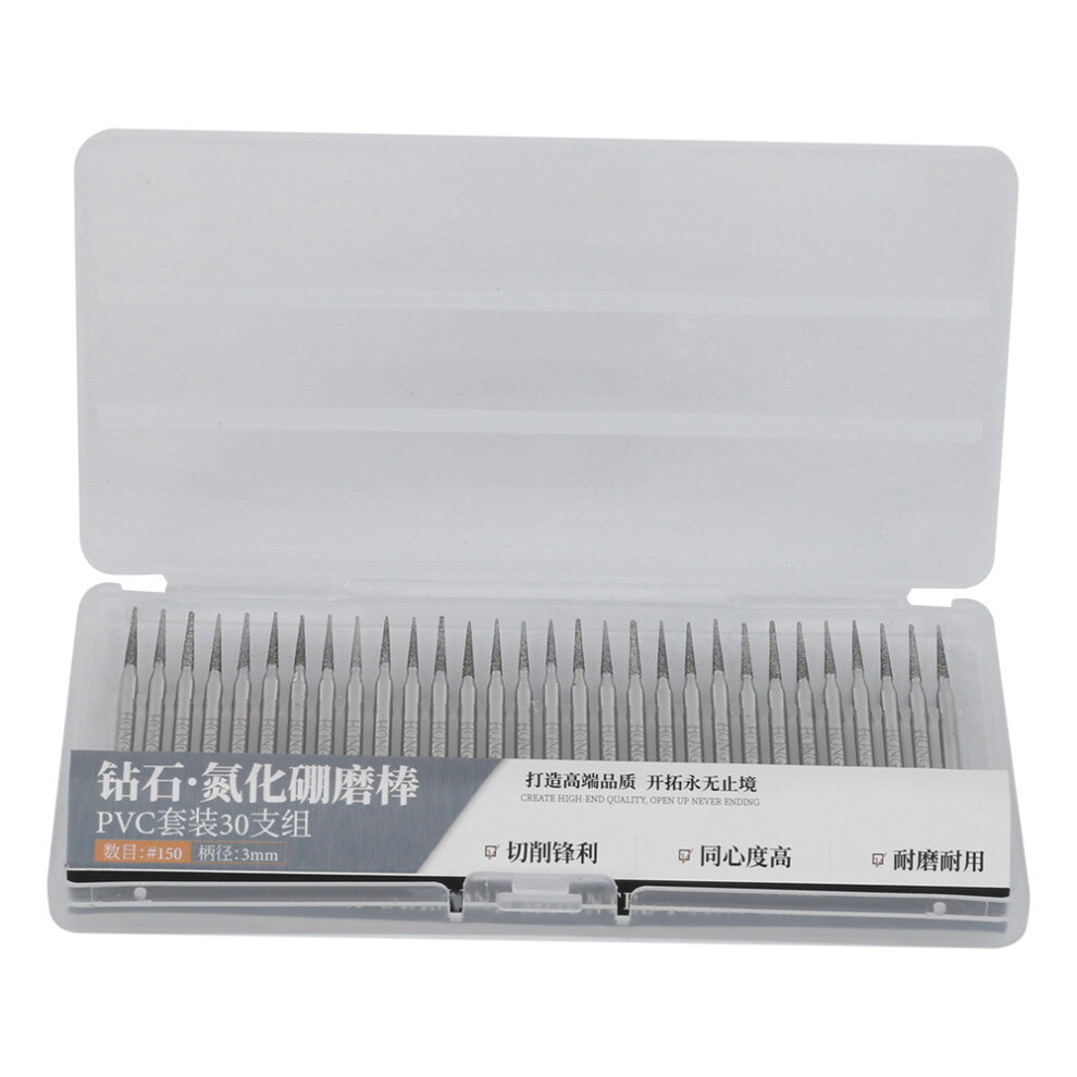 30Pcs Grinding Needle Set Emery Cylindrical