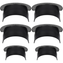 6pcs Plastic Billiards Table Pocket Liner - for Pool Table Bar Home, 4 Corner 2 Side, Black