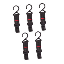 5pcs S-Shaped Camping Tent Pole Hooks 10X1.3CM Black Storage Rack for Tents and Storm Pegs