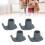 4 Pcs Walker Glide Skis Rubber Universal Walker 12