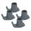 4 Pcs Walker Glide Skis Rubber Universal Walker 9