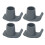 4 Pcs Walker Glide Skis Rubber Universal Walker 2