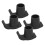 4 Pcs Walker Glide Skis Rubber Universal Walker 8