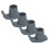 4 Pcs Walker Glide Skis Rubber Universal Walker 4
