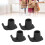 4 Pcs Walker Glide Skis Rubber Universal Walker 12
