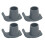 4 Pcs Walker Glide Skis Rubber Universal Walker 1