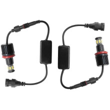 1 Pair 120w 12led Car Angel Eye Marker Headlights Bulbs Lamps for E82 E90 E92 E60 E61 E63 E89 X6 H8