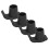 4 Pcs Walker Glide Skis Rubber Universal Walker 3