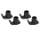 4 Pcs Walker Glide Skis Rubber Universal Walker 7