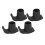 4 Pcs Walker Glide Skis Rubber Universal Walker 9
