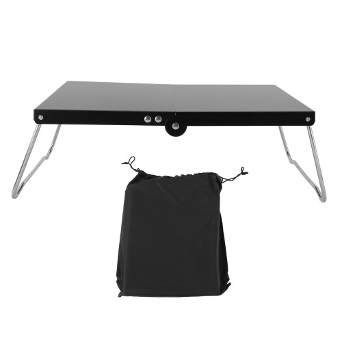 Table de camping pliante en acier inoxydable 32  12,3  21 cm 2